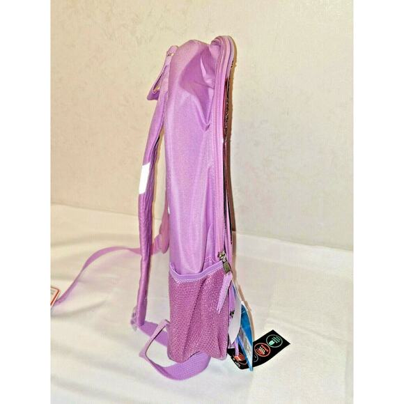 Space Jam A New Legacy Looney Tunes Backpack Lola & Tweety Purple Sequin 17 inch - Picture 3 of 6